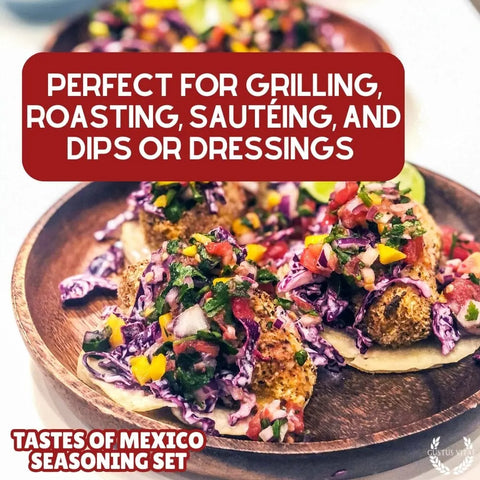 Mexican Spice Blend Gift Set – Artisanal Seasonings Six Pack | Made in USA Gustus Vitae  Collections & Gift Sets