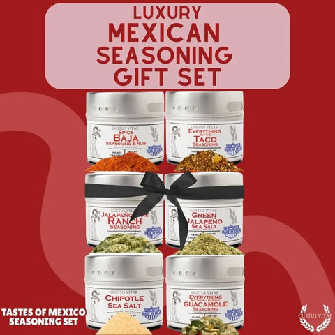 Mexican Spice Blend Gift Set – Artisanal Seasonings Six Pack | Made in USA Gustus Vitae  Collections & Gift Sets