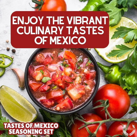 Mexican Spice Blend Gift Set – Artisanal Seasonings Six Pack | Made in USA Gustus Vitae  Collections & Gift Sets