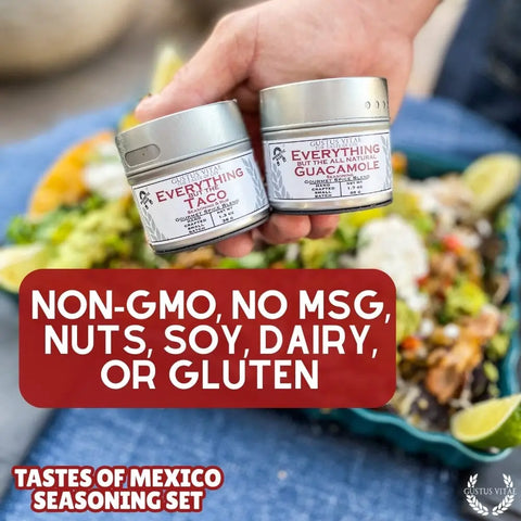 Mexican Spice Blend Gift Set – Artisanal Seasonings Six Pack | Made in USA Gustus Vitae  Collections & Gift Sets