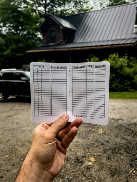 Mileage Tracker Log Book – Classic Handwritten Log | Made in USA All American Maker 