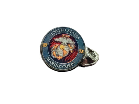 Military Emblem Tie Pins – Stainless Steel Lapel Pin 0.5 Inch – Tarnish Resistant | Made in USA Michelle Marie Boutique  Tie Pin