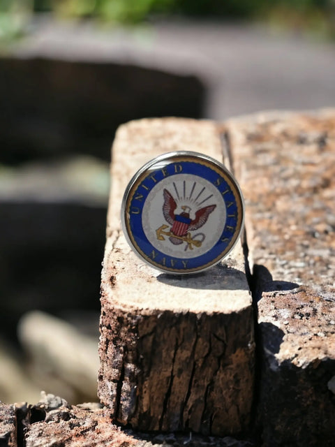 Military Tie Pins - Non Tarnish | Army, Navy, Air Force, Marine Corps, Coast Guard, Space Force Michelle Marie Boutique  Tie Pin