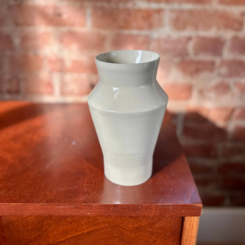 Milky Way 1 | Porcelain Angular Vase 7.75 Inch Height – Minimalist Decorative Flower Vase | Handmade in USA All Muddy 