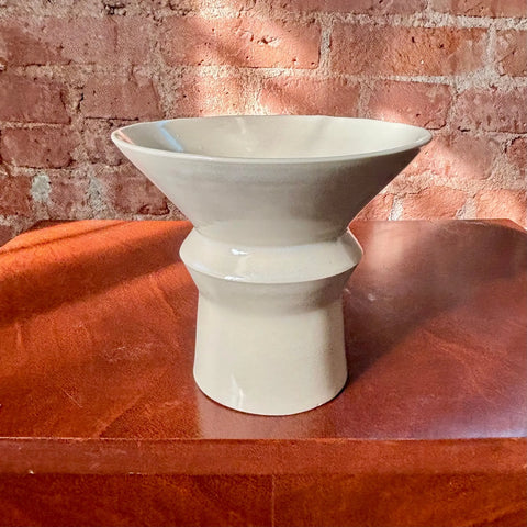 Milky Way 2 | Geometric Porcelain Vase 6 Inch Height – Minimalist Ikebana Flower Holder | Handmade in USA All Muddy 