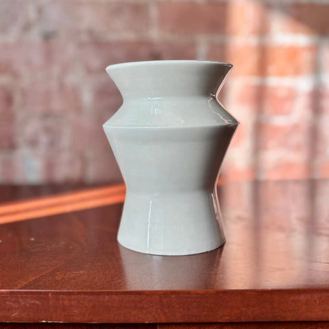 Milky Way 6 | Porcelain Angular Vase 6 Inch Height – Minimalist Floral Decor – Handcrafted Ceramic Vase | Made in USA All Muddy 