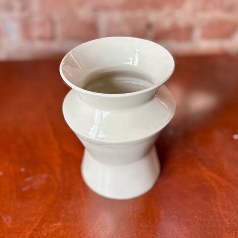 Milky Way 6 | Porcelain Angular Vase 6 Inch Height – Minimalist Floral Decor – Handcrafted Ceramic Vase | Made in USA All Muddy 