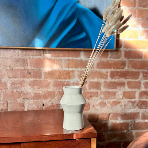 Milky Way 7 | Porcelain Angular Vase 7 Inch – Modern Handmade Ceramic Flower Vase | Made in USA by Hillit Wahlberg All Muddy 