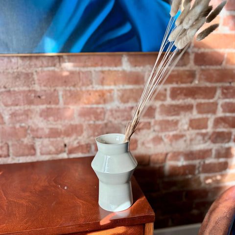 Milky Way 7 | Porcelain Angular Vase 7 Inch – Modern Handmade Ceramic Flower Vase | Made in USA by Hillit Wahlberg All Muddy 