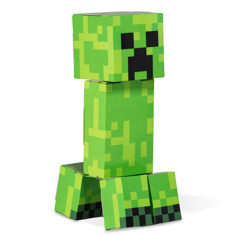 Minecraft Creeper Paperboard Craft Kit 4 Inch Poseable Model – Beginner-Friendly Toy | Made in USA Cubles  Cubles