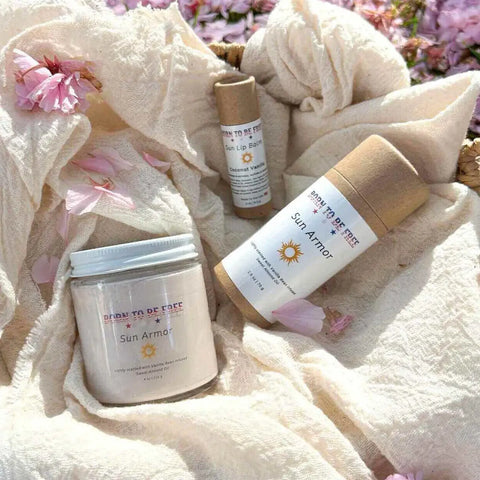 Mineral Sun Protection Bundle – Natural Tallow-Based SPF 30 Sunscreen Set for Face and Body | Made in USA Born to be Free  sunscreen
