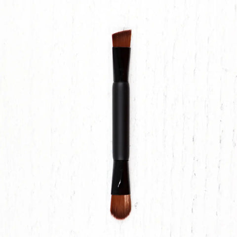 Mini Dual-Ended Eye Makeup Brush – Vegan Cruelty-Free Hypoallergenic | Made in USA Portable Tool Taylor Made Organics  makeup tools