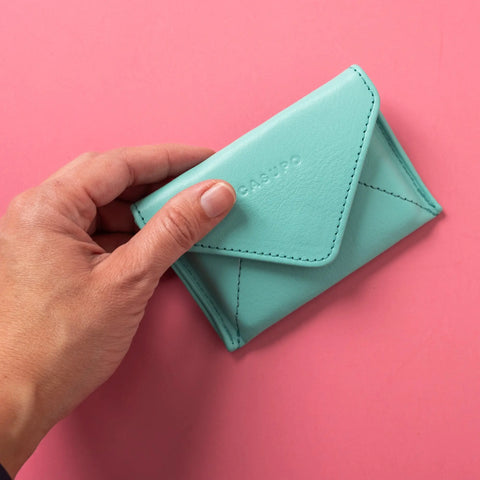 Mini Envelope Card Wallet 4.5 Inch Baby Blue – RFID Protection | Made in USA CASUPO  Envelope Wallet