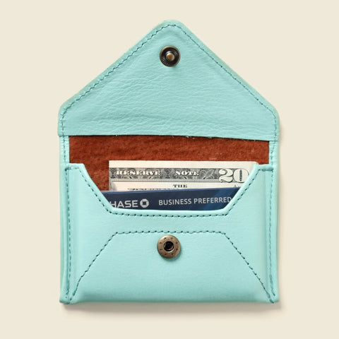 Mini Envelope Card Wallet 4.5 Inch Baby Blue – RFID Protection | Made in USA CASUPO  Envelope Wallet