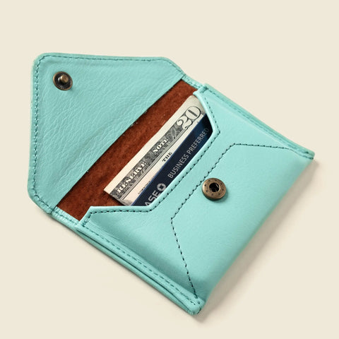 Mini Envelope Card Wallet 4.5 Inch Baby Blue – RFID Protection | Made in USA CASUPO  Envelope Wallet