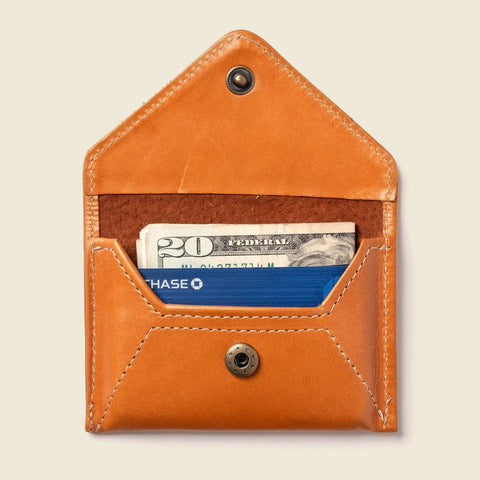 Mini Envelope Leather Wallet 4.5 Inch RFID Protection | Made in USA CASUPO  Envelope Wallet