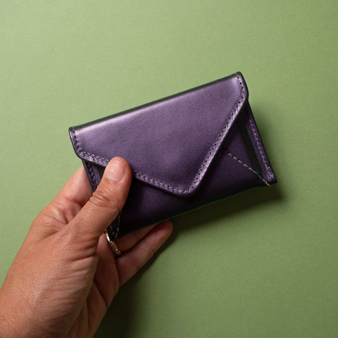 Mini Envelope Wallet 4.5 Inch Iridescent Leather – Handmade in USA CASUPO  Envelope Wallet