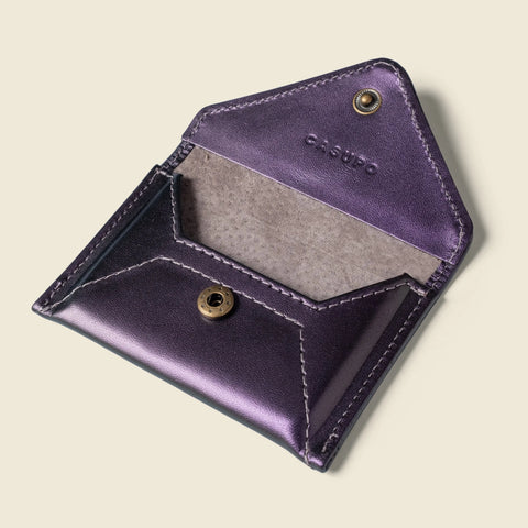 Mini Envelope Wallet 4.5 Inch Iridescent Leather – Handmade in USA CASUPO  Envelope Wallet
