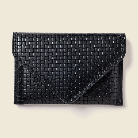 Mini Envelope Wallet 4.5 Inch Woven Leather – RFID Blocking | Handmade in USA CASUPO  Envelope Wallet