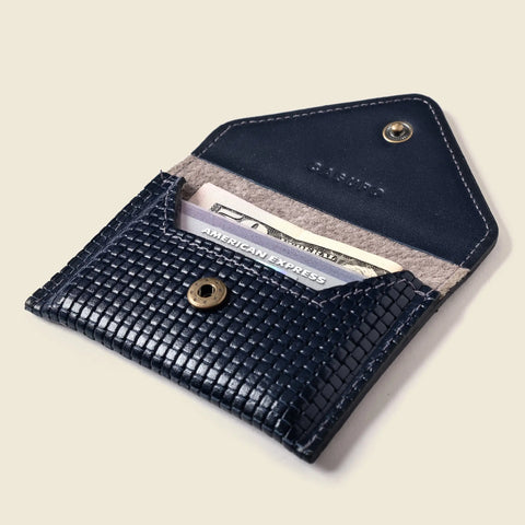 Mini Navy Envelope Wallet 4.5 Inch – RFID Protection | Handmade in USA CASUPO  Envelope Wallet
