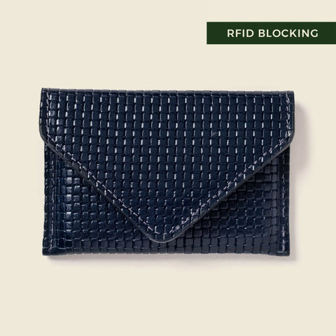 Mini Navy Envelope Wallet 4.5 Inch – RFID Protection | Handmade in USA CASUPO  Envelope Wallet