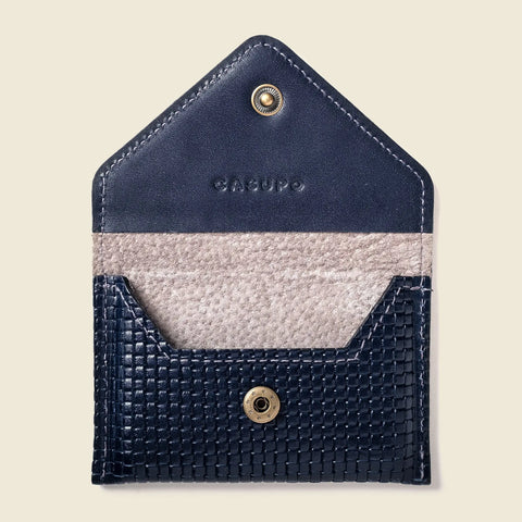 Mini Navy Envelope Wallet 4.5 Inch – RFID Protection | Handmade in USA CASUPO  Envelope Wallet
