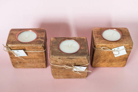 Mini Sugar Mold Candle Shanti + Tula  Home Decor