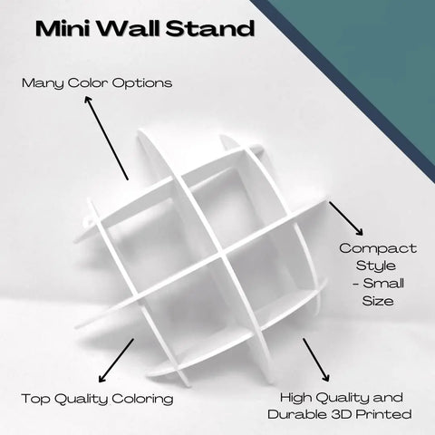 Mini Wall Display Organizer 6-Compartment – White | Made in USA Chatelet Manufacturing 