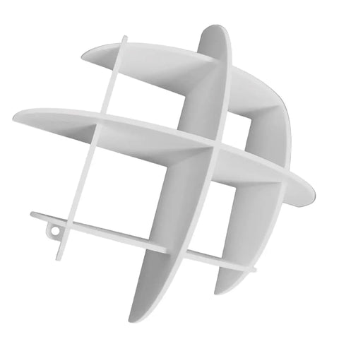 Mini Wall Display Organizer 6-Compartment – White | Made in USA Chatelet Manufacturing 