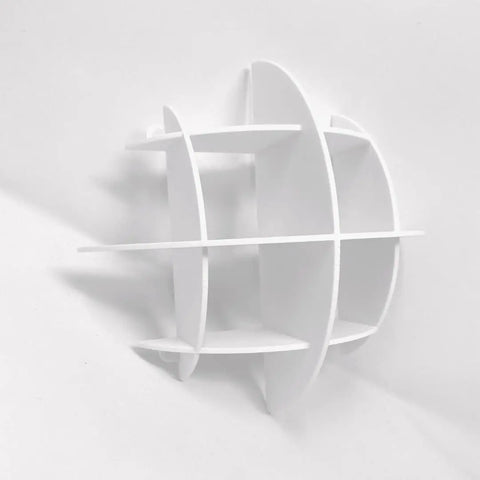 Mini Wall Display Organizer 6-Compartment – White | Made in USA Chatelet Manufacturing 