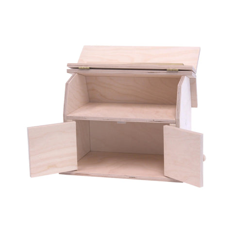 Mini Wooden Toy Barn With Opening Roof And Doors – Amish Crafted Farm Play Toy | Made in USA Amish Toy Box  Wooden Toy