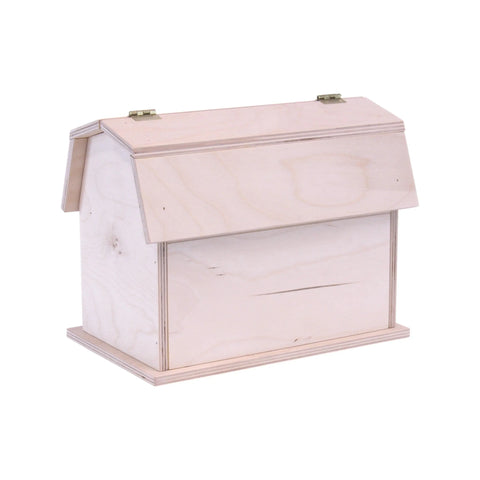 Mini Wooden Toy Barn With Opening Roof And Doors – Amish Crafted Farm Play Toy | Made in USA Amish Toy Box  Wooden Toy
