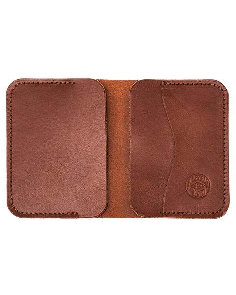 Minimalist Full-Grain Leather Wallet 4x3.5 Inch – Slim Front Pocket Design | Handmade in USA by Homestead Brand Homestead Brand  Wallet