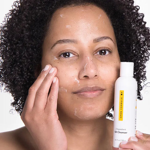 Minimalist Oil Cleanser For Sensitive Skin – 3.4 Oz | Made In USA Open Formula  Skin Care