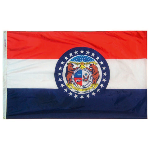 Missouri State Flag 3x5 Ft Outdoor Nylon with UV-Resistant Colors – Durable Patriotic Banner | Made in USA Freedom Flag and Pole 