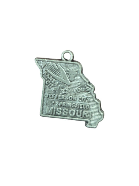 Missouri State Pewter Charm 1.75 Inch – Handmade Jewelry Accessory | Unique Missouri Gift | Made in USA Michelle Marie Boutique  Charms and Pendants