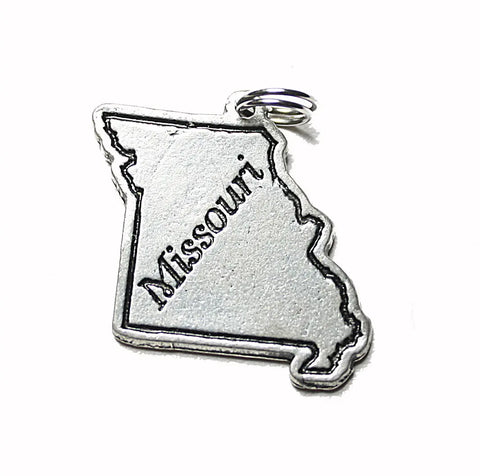 Missouri State Pewter Map Charm – Lightweight Durable Souvenir Pendant | Made in USA Handcrafted Missouri Jewelry Michelle Marie Boutique  Charms and Pendants