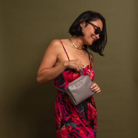 Misty Lilac Leather Fanny Pack 7.5 Inch – Eco Friendly | Handmade in USA CASUPO  Handbags