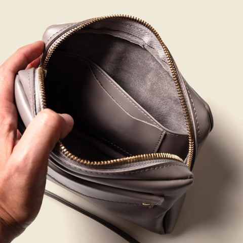 Misty Lilac Leather Fanny Pack 7.5 Inch – Eco Friendly | Handmade in USA CASUPO  Handbags