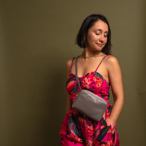 Misty Lilac Leather Fanny Pack 7.5 Inch – Eco Friendly | Handmade in USA CASUPO  Handbags 149.00 Size 28 - 36