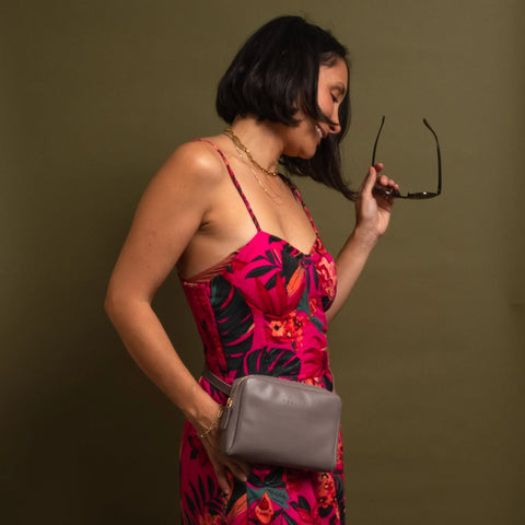 Misty Lilac Leather Fanny Pack 7.5 Inch – Eco Friendly | Handmade in USA CASUPO  Handbags