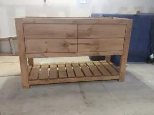 Model #1011 - Double Sink Bathroom Vanity Limitless Woodworking  item