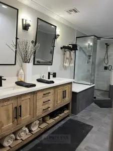 Model #1014 - Double Sink Bathroom Vanity Limitless Woodworking  item