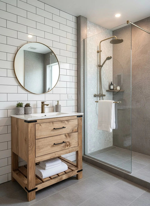 Model #1018 - Single Sink Bathroom Vanity Limitless Woodworking  item