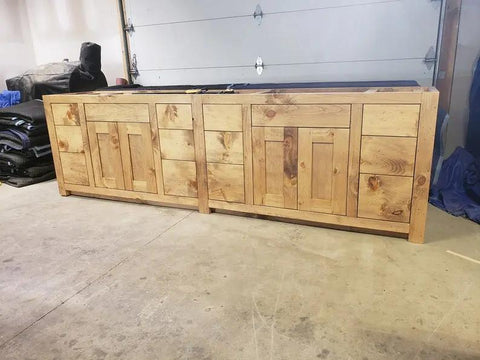 Model #1020 - Double Sink Bathroom Vanity Limitless Woodworking  item