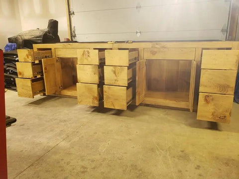 Model #1020 - Double Sink Bathroom Vanity Limitless Woodworking  item