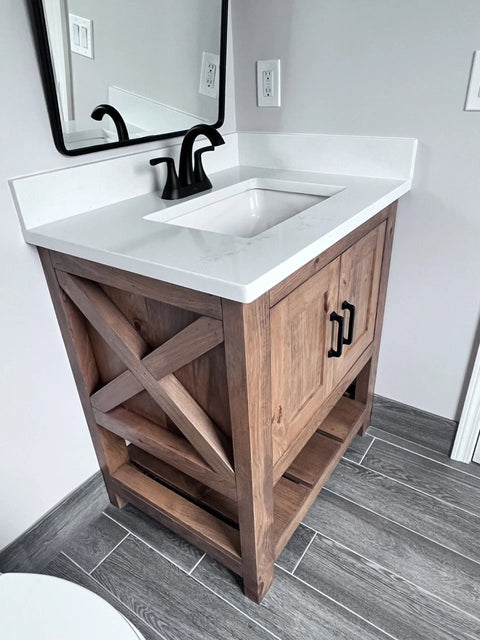 Model #1025 - Single Sink Bathroom Vanity Limitless Woodworking  item 1145.52 Default Title
