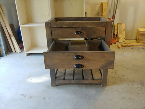 Model #1026 - Single Sink Bathroom Vanity Limitless Woodworking  item