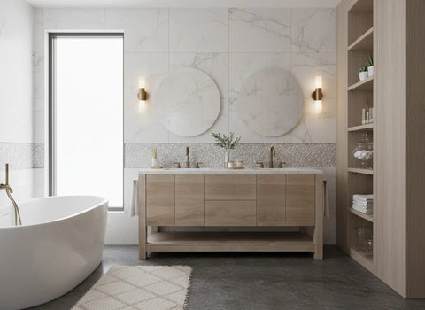 Model #1035 - Double Sink Bathroom Vanity Limitless Woodworking  item