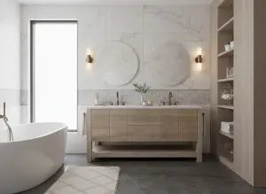 Model #1035 - Double Sink Bathroom Vanity Limitless Woodworking  item